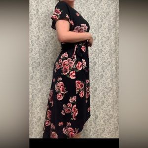 High Low A. Byer Floral Dress